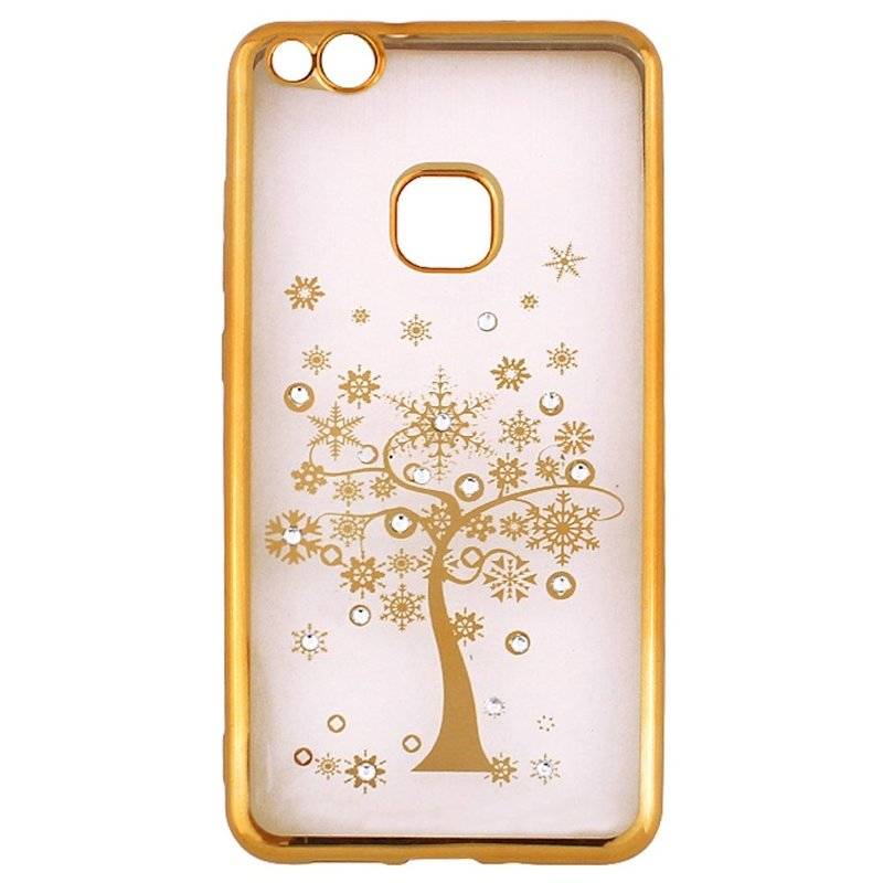 Sony Xperia L1 Motiv Silikon Schutzhülle Cover Tree Gold