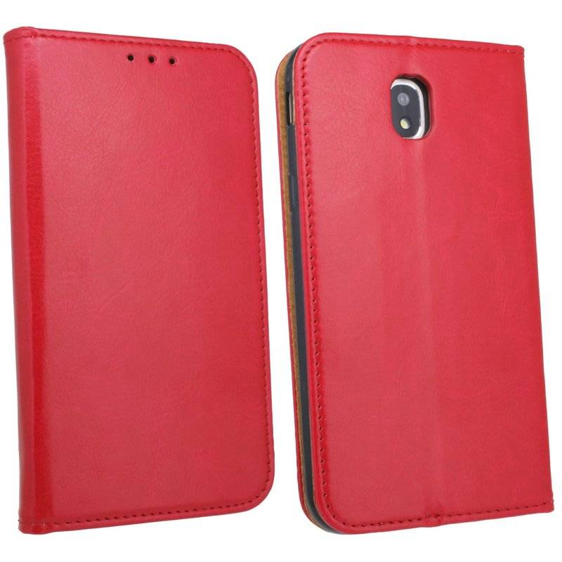 Huawei P20 Pro Leder Tasche Flip Case Schutzhülle Rot