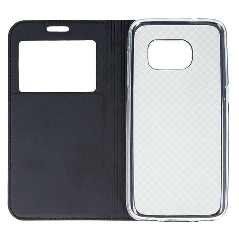 Honor View 10 Tasche Flip Case S-View mit Fenster Schwarz