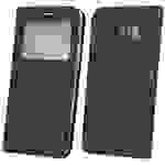 Samsung Galaxy A6 Tasche Flip Case S-View mit Fenster Schwarz