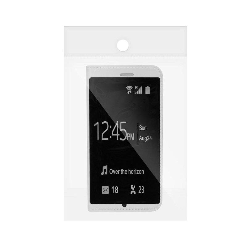 Samsung Galaxy S8 G950F Tasche Flip Case Weiß mit Display Hülle