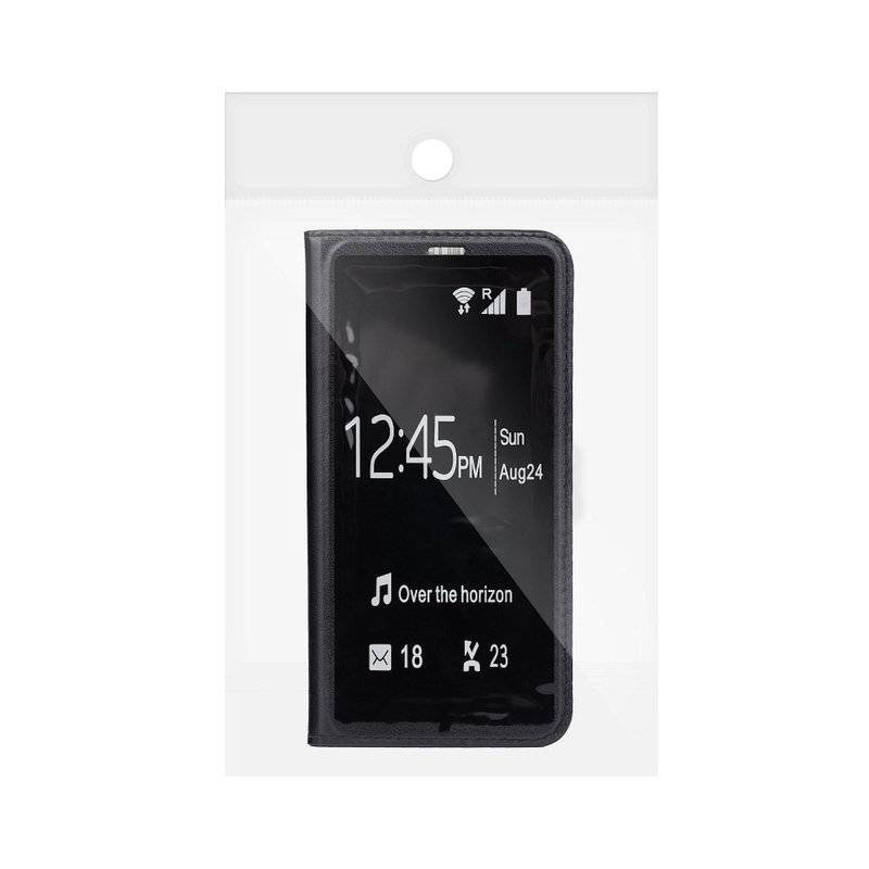 Samsung Galaxy S9 Plus G965F Tasche Flip Case Schwarz mit Display Hülle