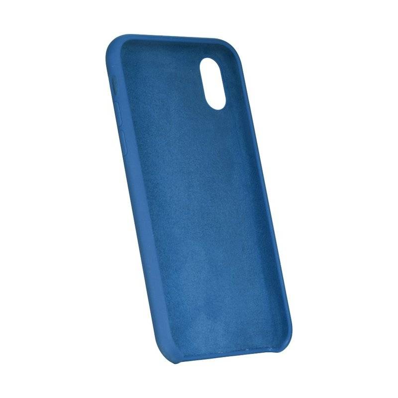 Samsung Galaxy J4+ Plus Silikon Hülle Hard Case Bumper Blau