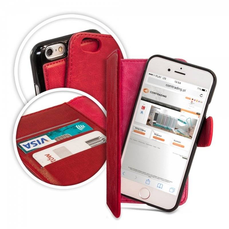 Huawei P20 Tasche Flip Case 2in1 Schutzhülle Rot