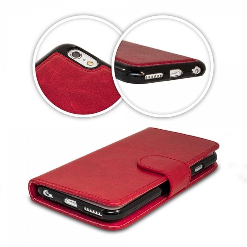 Huawei P20 Tasche Flip Case 2in1 Schutzhülle Rot