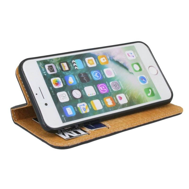 Huawei Y6 Prime 2018 Leder Tasche Flip Case Schutzhülle Schwarz