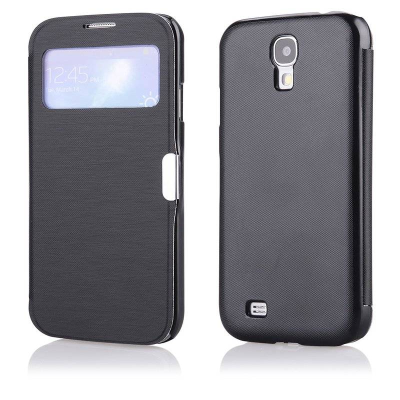 Samsung Galaxy S4 Handyhülle Tasche Flip Case Smartphone Schutzhülle Schwarz