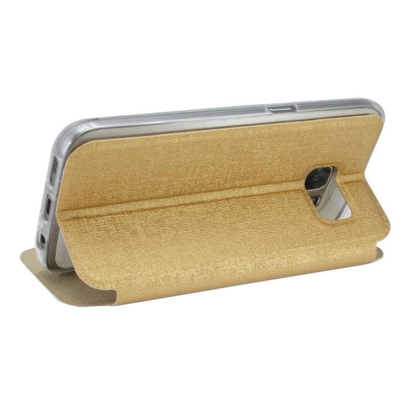 Sony Xperia Z5 Compact Handyhülle Tasche Flip Case S-View Fenster Schutzhülle Gold