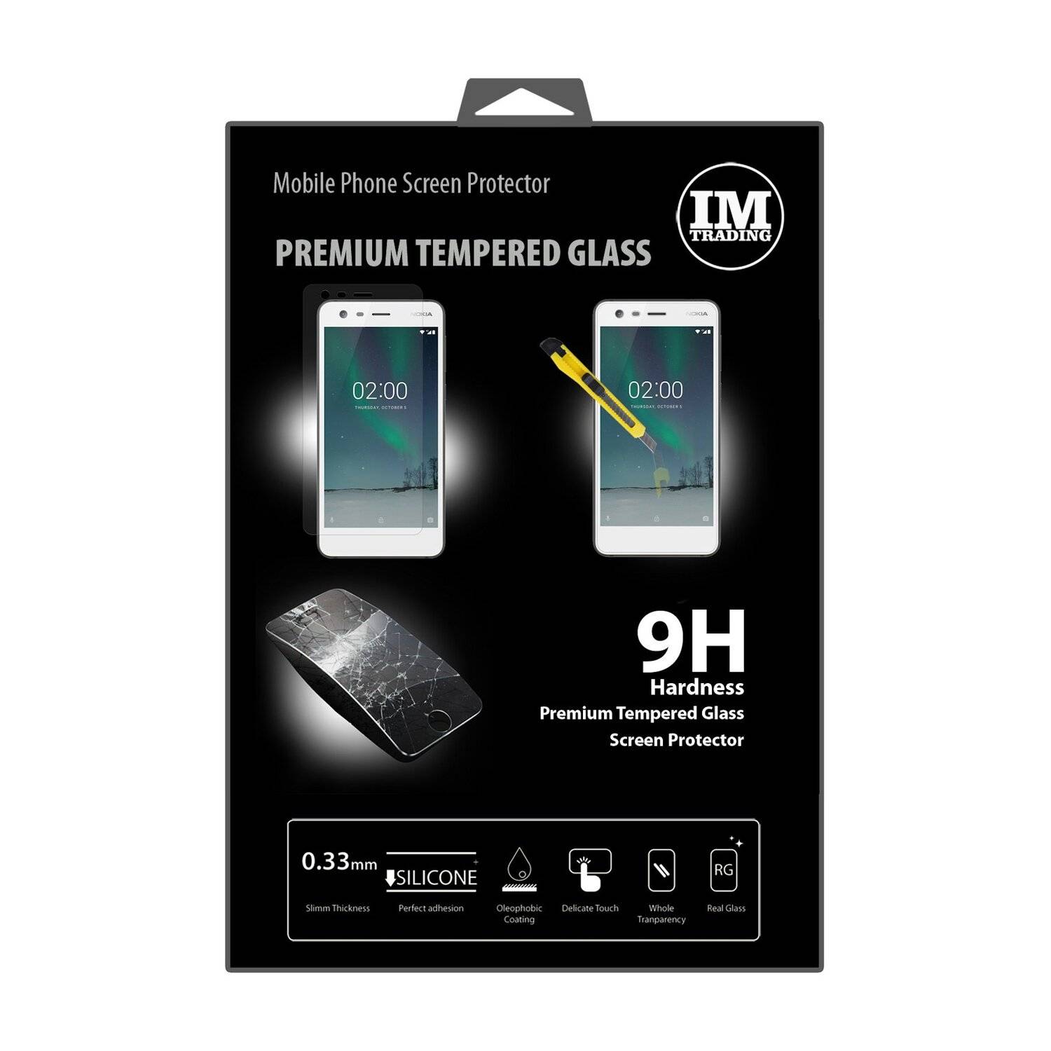 Nokia 2 Schutzglas Handy Schutzglasfolie 9H Display Schutzfolie