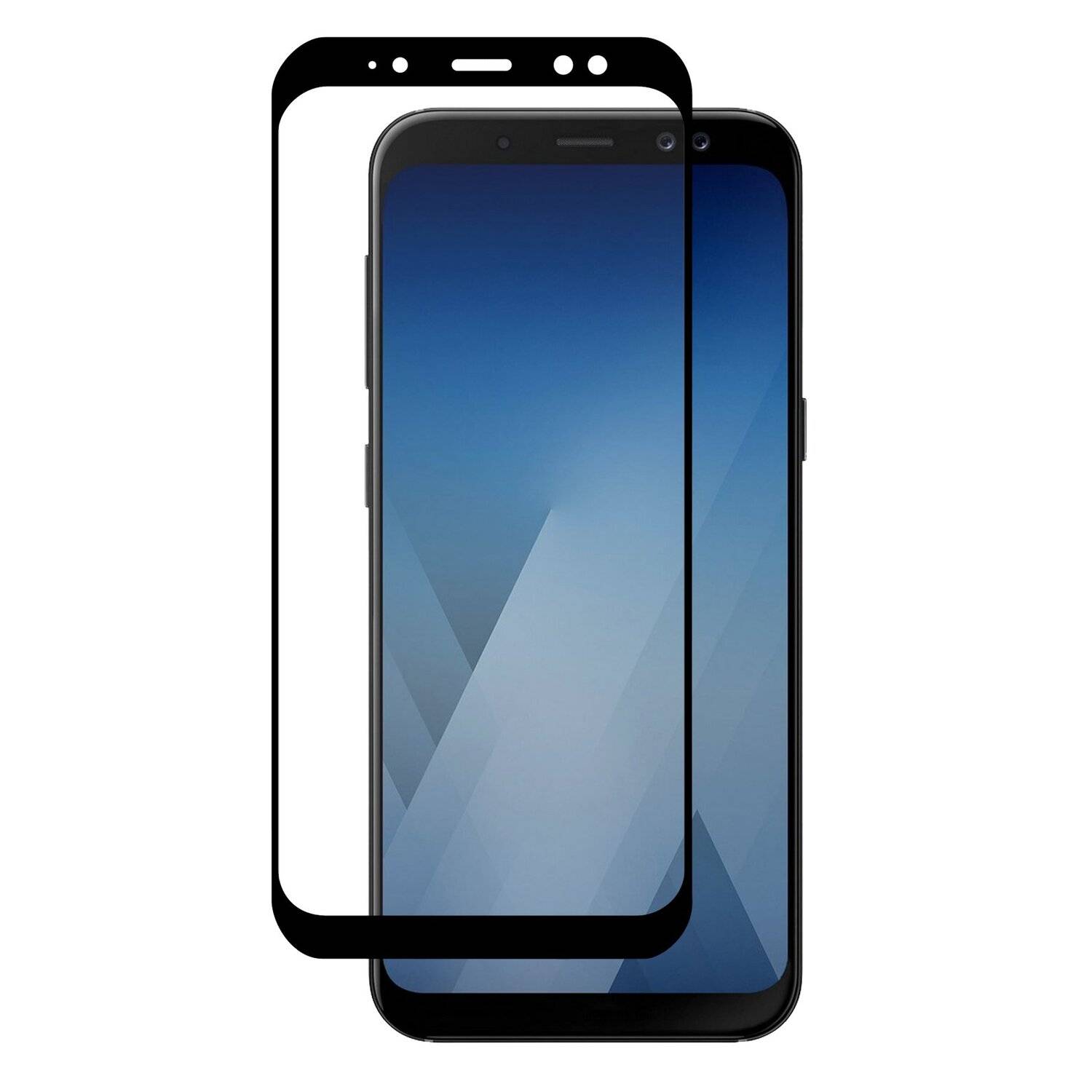 Huawei P10 Lite Schutzglas Schwarz Handy Schutzglasfolie 9H Display Schutzfolie