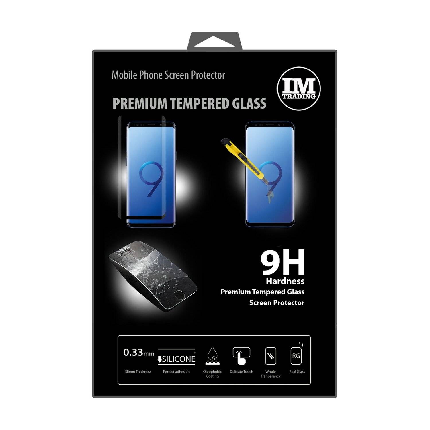Samsung Galaxy S9 Plus Schutzglas Handy Schutzglasfolie 9H Display Schutzfolie