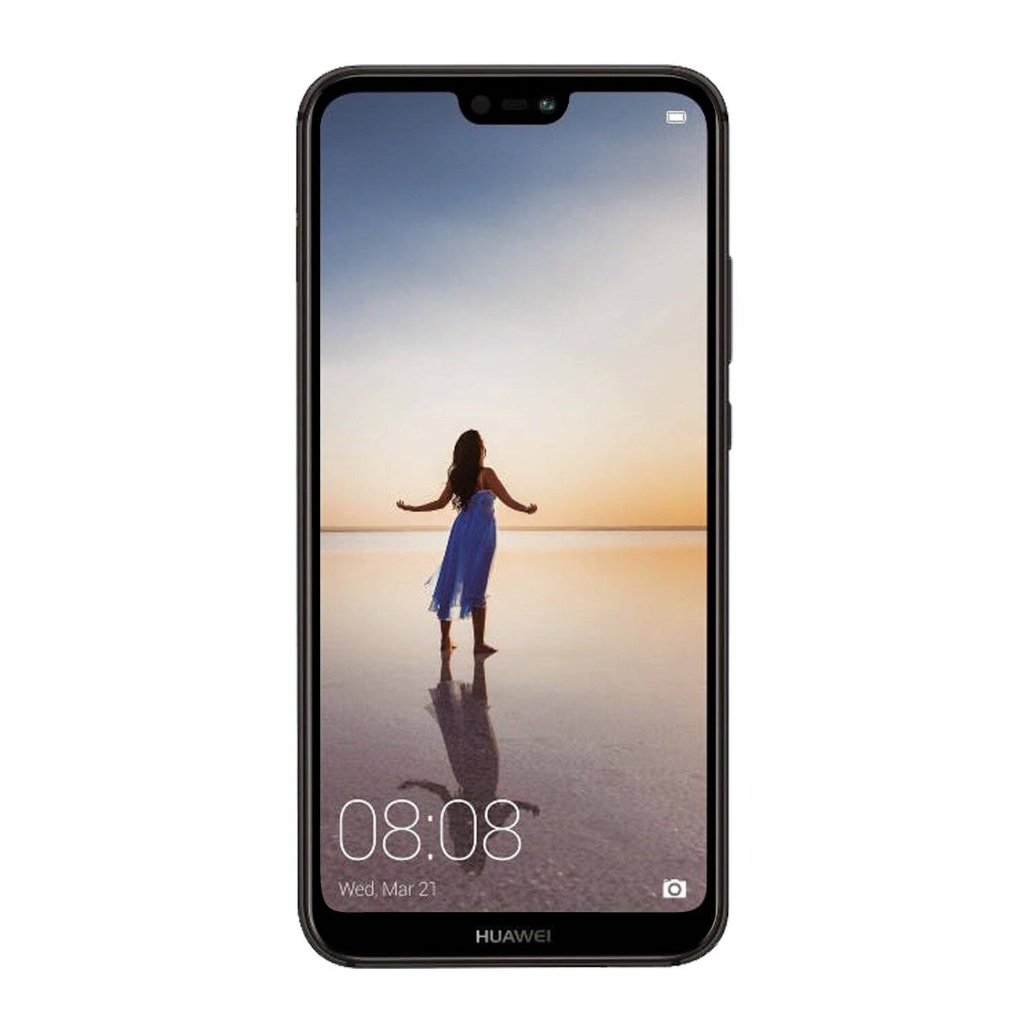 Huawei P20 Lite Schutzglas Schwarz Handy Schutzglasfolie 9H Display Schutzfolie