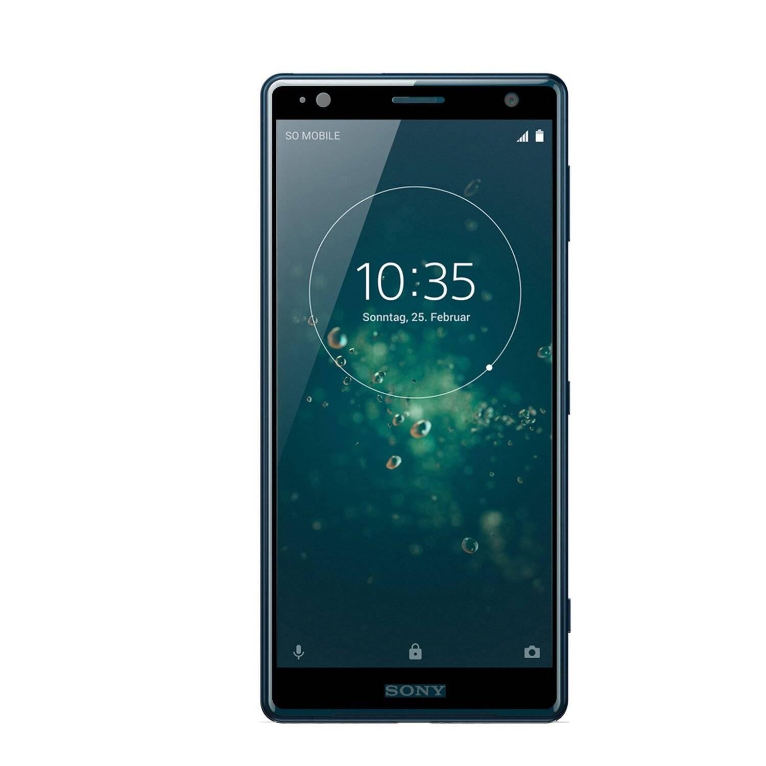 Sony Xperia XZ2 Schutzglas Schwarz Handy Schutzglasfolie 9H Display Schutzfolie
