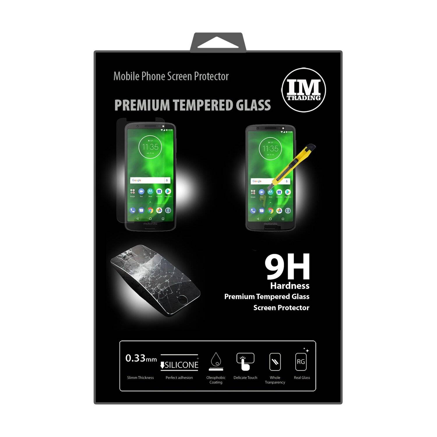 Motorola Moto G6 Schutzglas Handy Schutzglasfolie 9H Display Schutzfolie