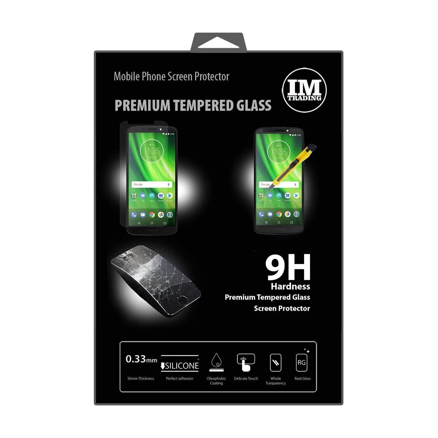 Motorola Moto G6 Play Schutzglas Handy Schutzglasfolie 9H Display Schutzfolie