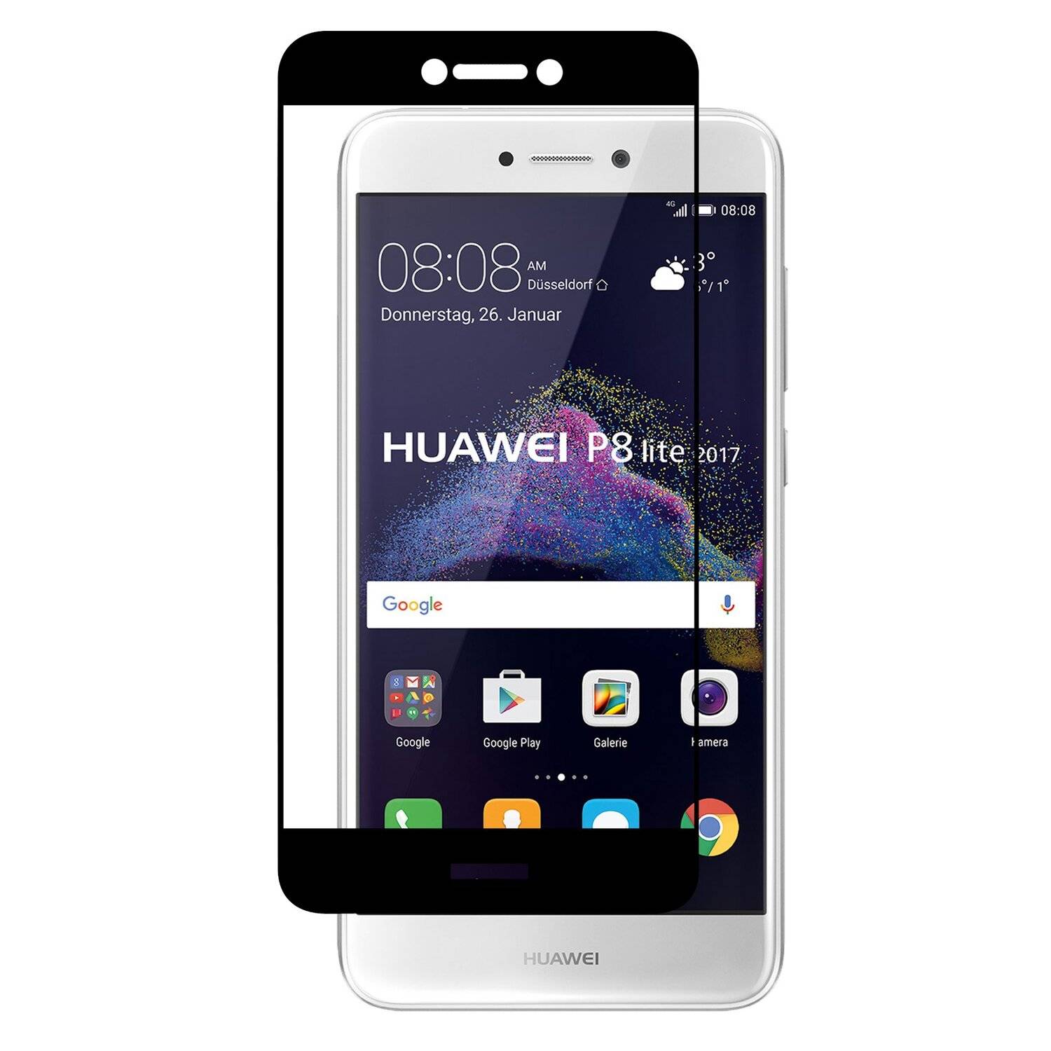 Huawei P8 Lite 2017 Schutzglas Handy Schutzglasfolie 9H Display Schutzfolie