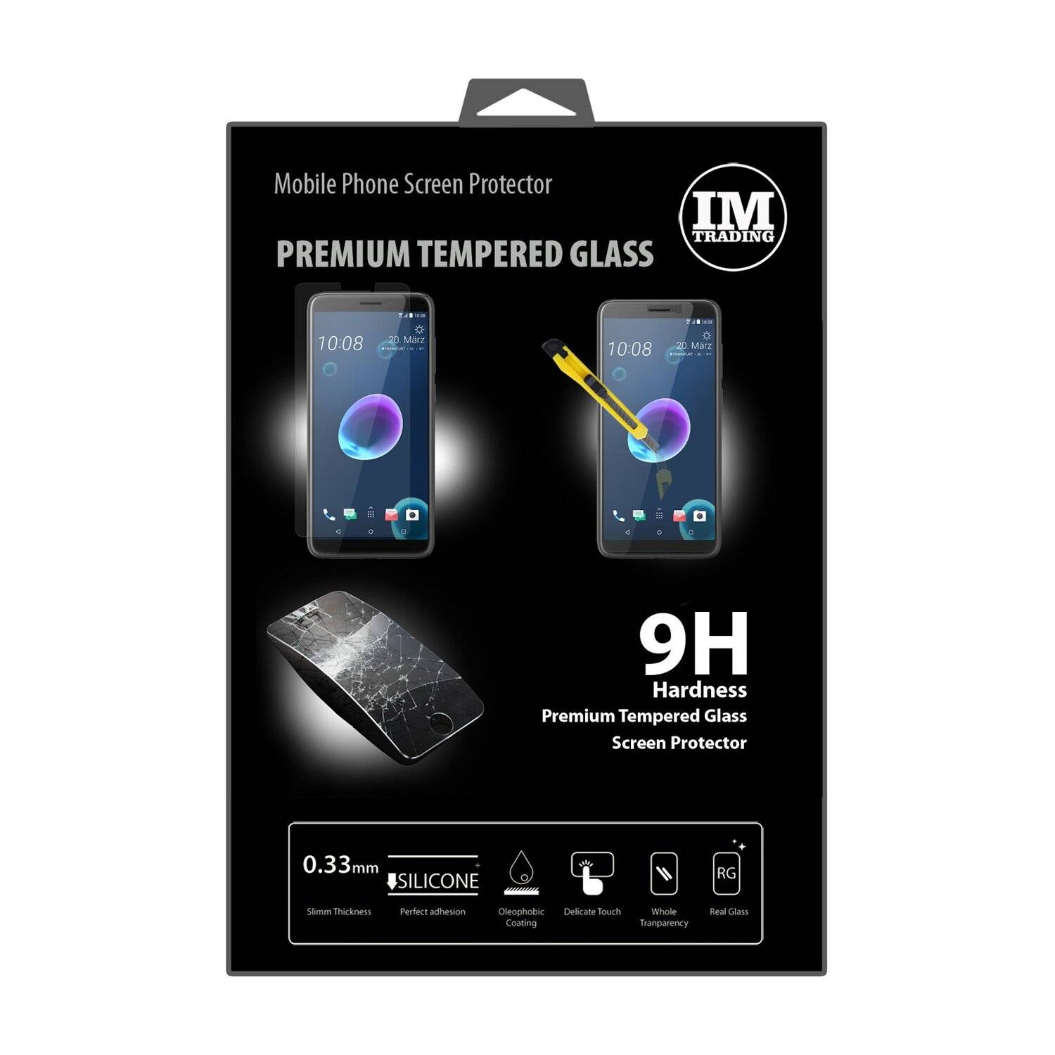 HTC Desire 12 Schutzglas Handy Schutzglasfolie 9H Display Schutzfolie