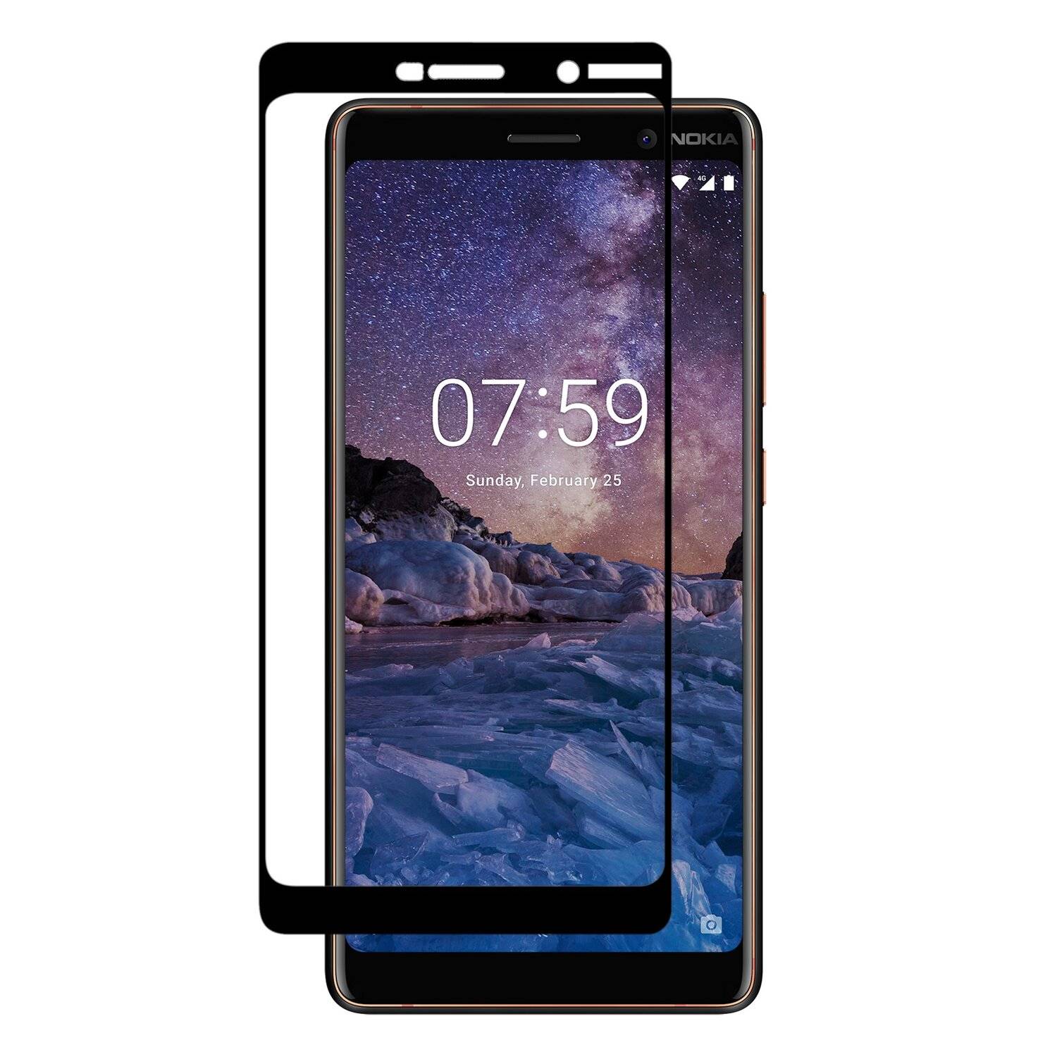 Nokia 7 Plus Schutzglas Handy Schutzglasfolie 9H Display Schutzfolie
