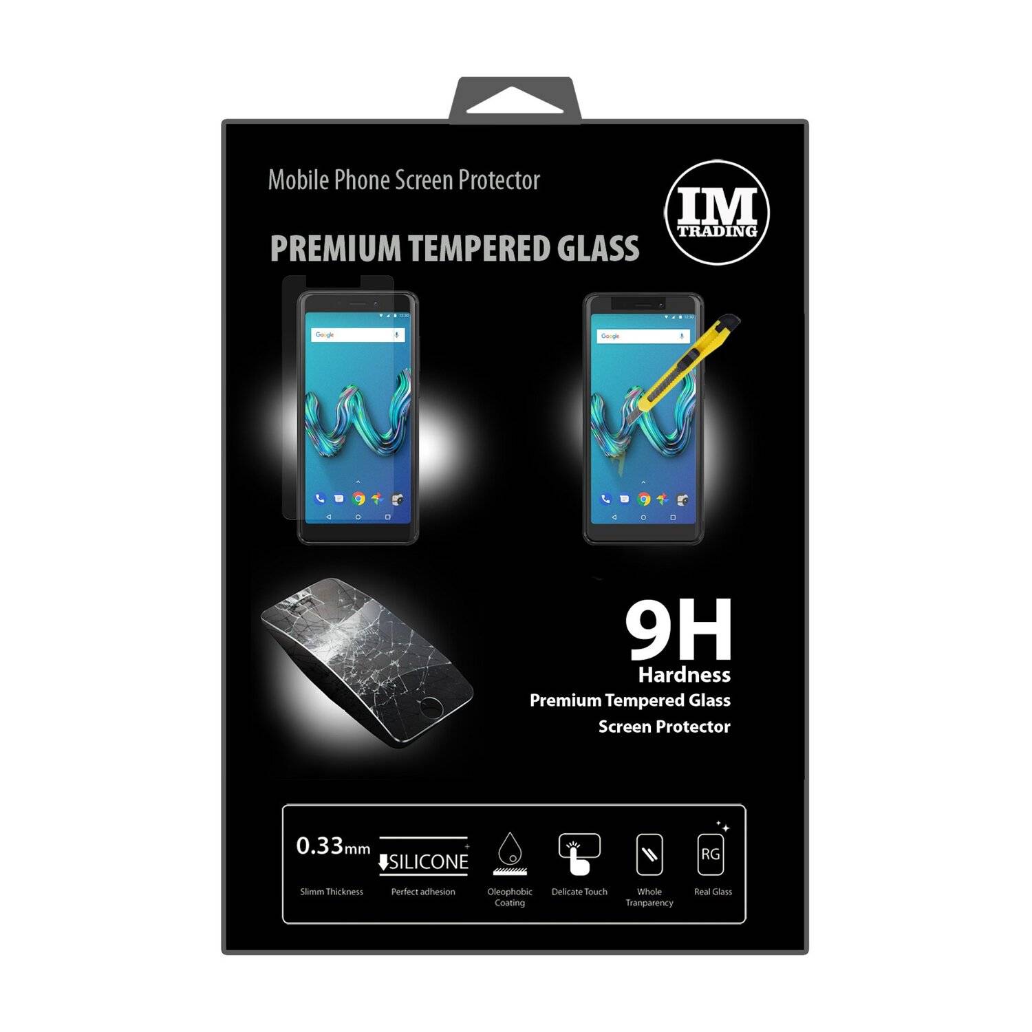 Wiko Tommy 3 Schutzglas Handy Schutzglasfolie 9H Display Schutzfolie