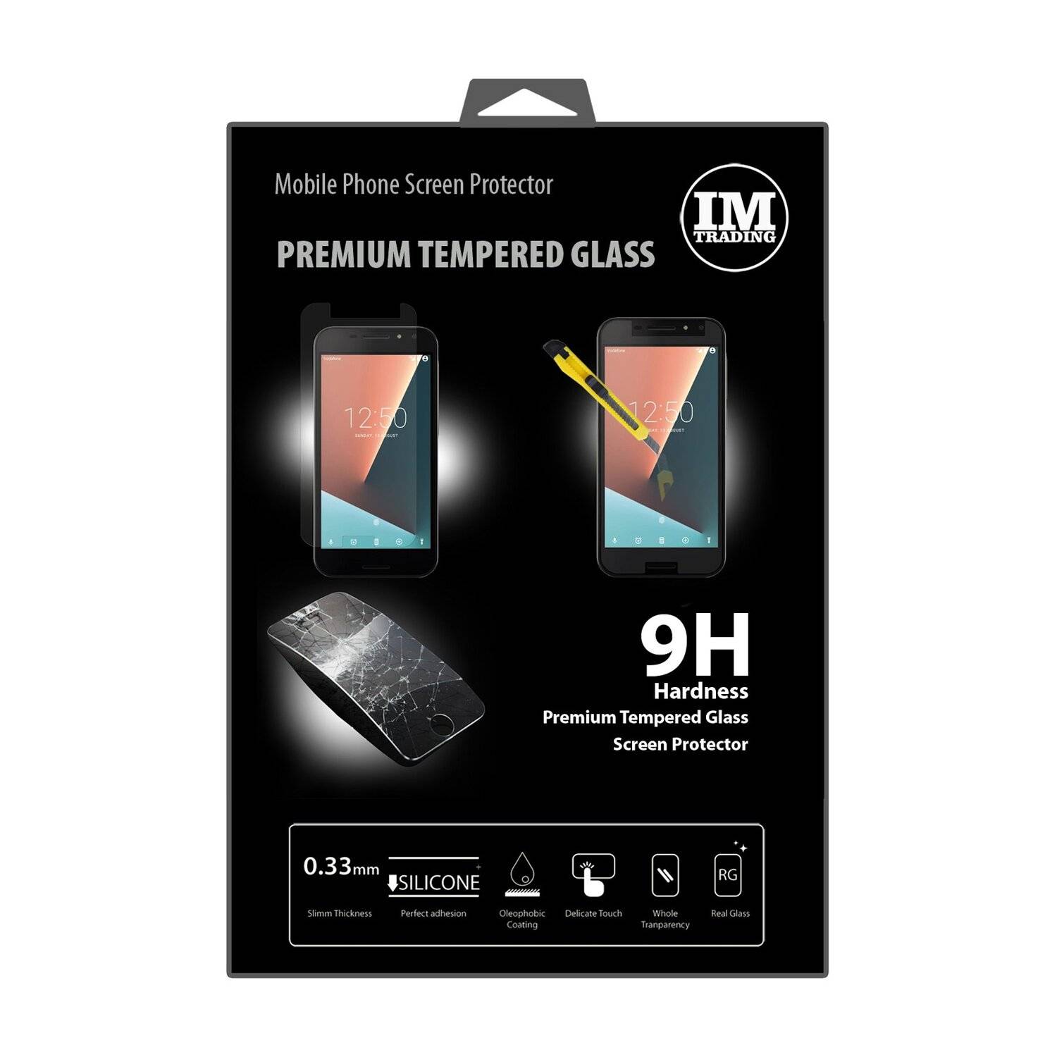 Vodafone Smart N8 Schutzglas Handy Schutzglasfolie 9H Display Schutzfolie