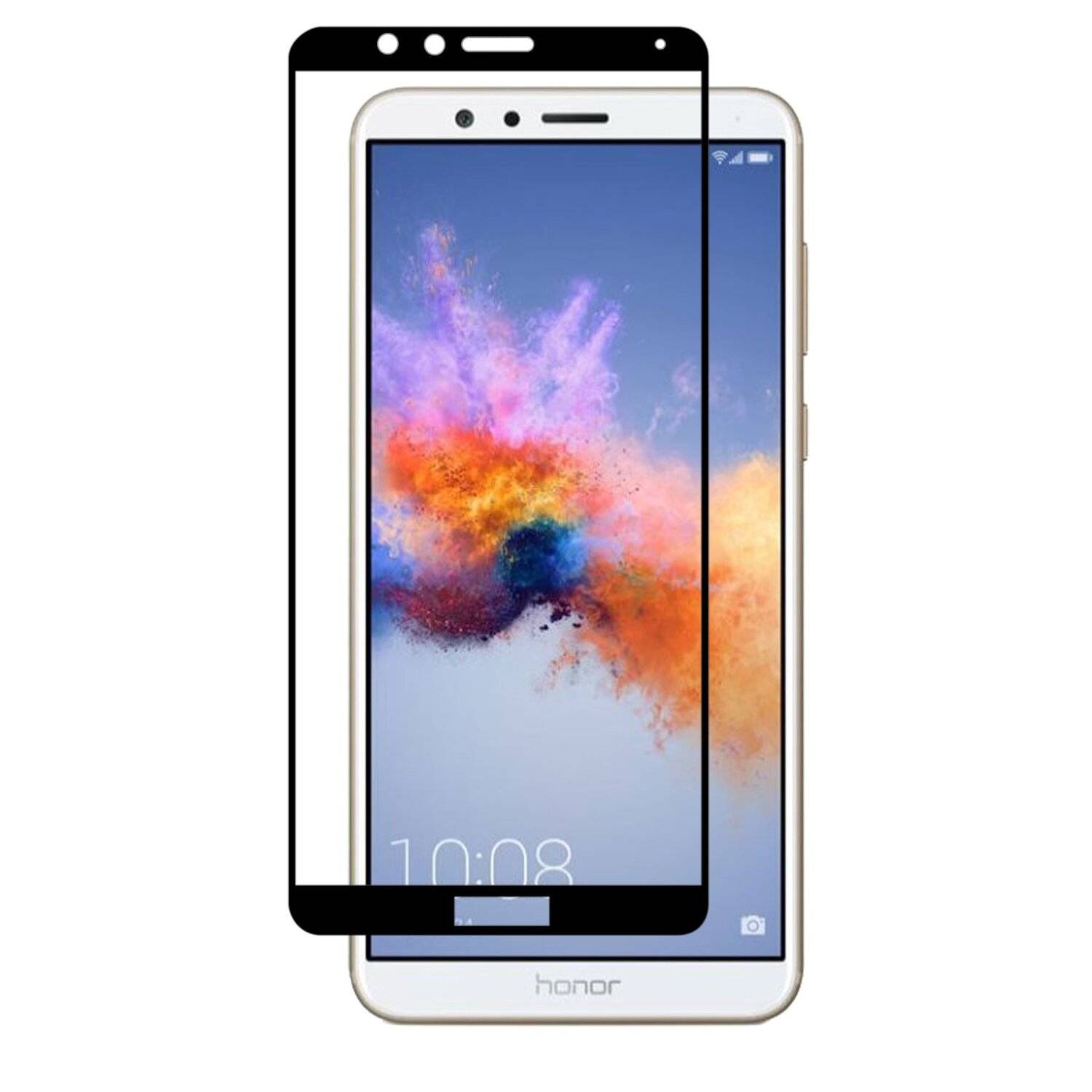 Honor 7X 3D Schutzglas Schwarz Handy Schutzglasfolie 9H Display Schutzfolie