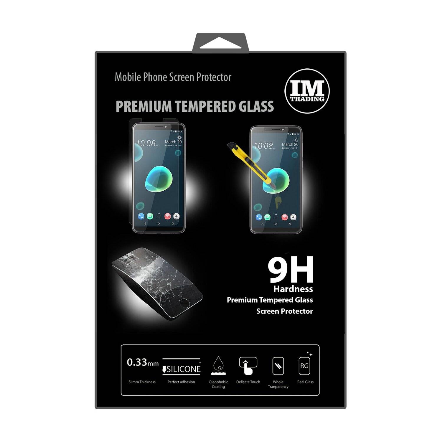 HTC Desire 12 Schutzglas Handy Schutzglasfolie 9H Display Schutzfolie