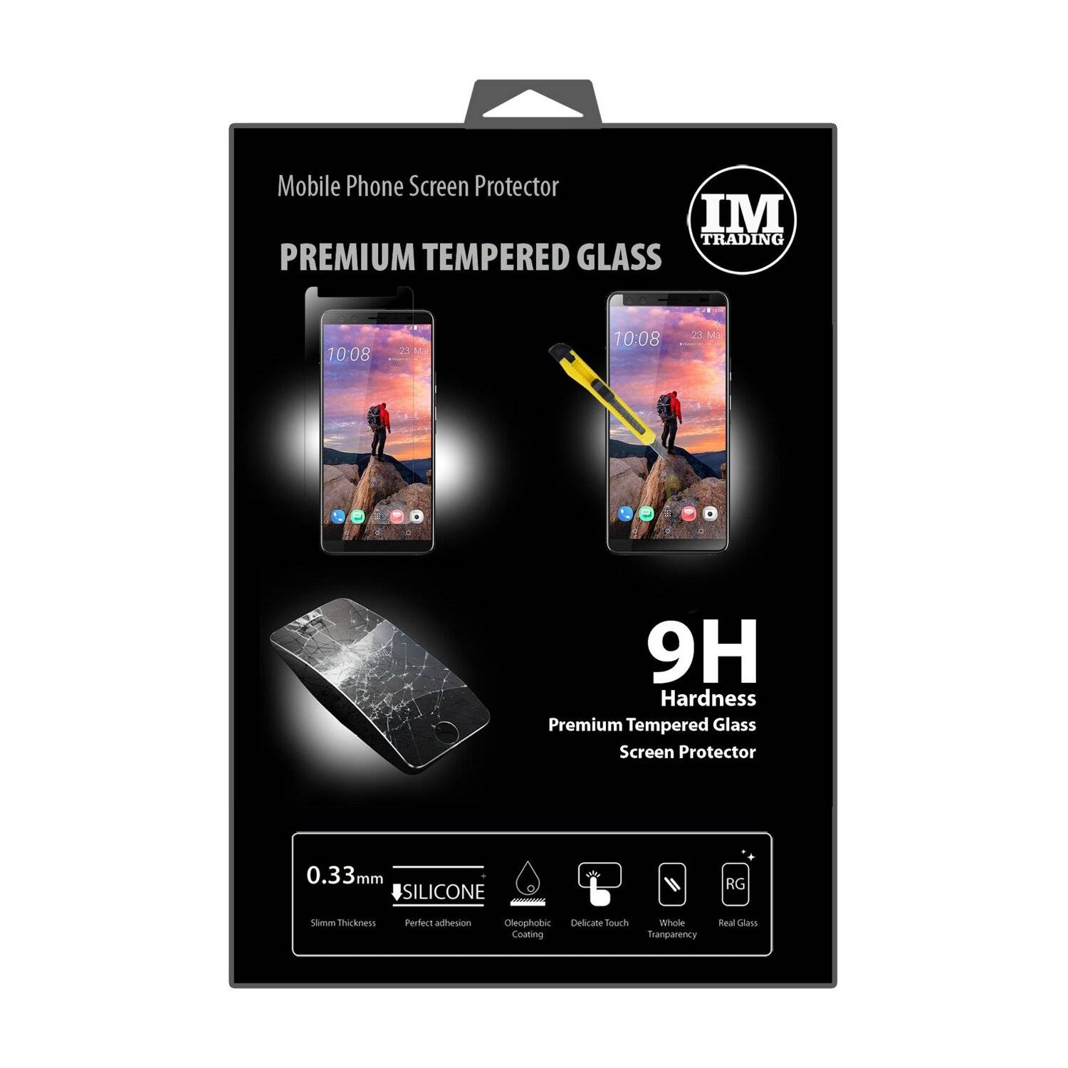 HTC U12+ (Plus) Schutzglas Handy Schutzglasfolie 9H Display Schutzfolie