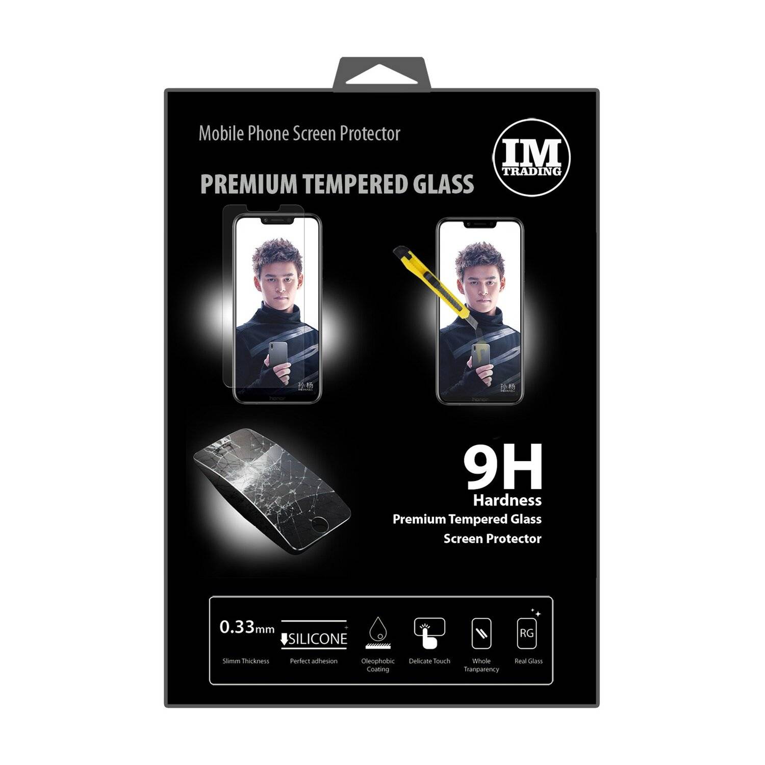 Honor Play Schutzglas Handy Schutzglasfolie 9H Display Schutzfolie