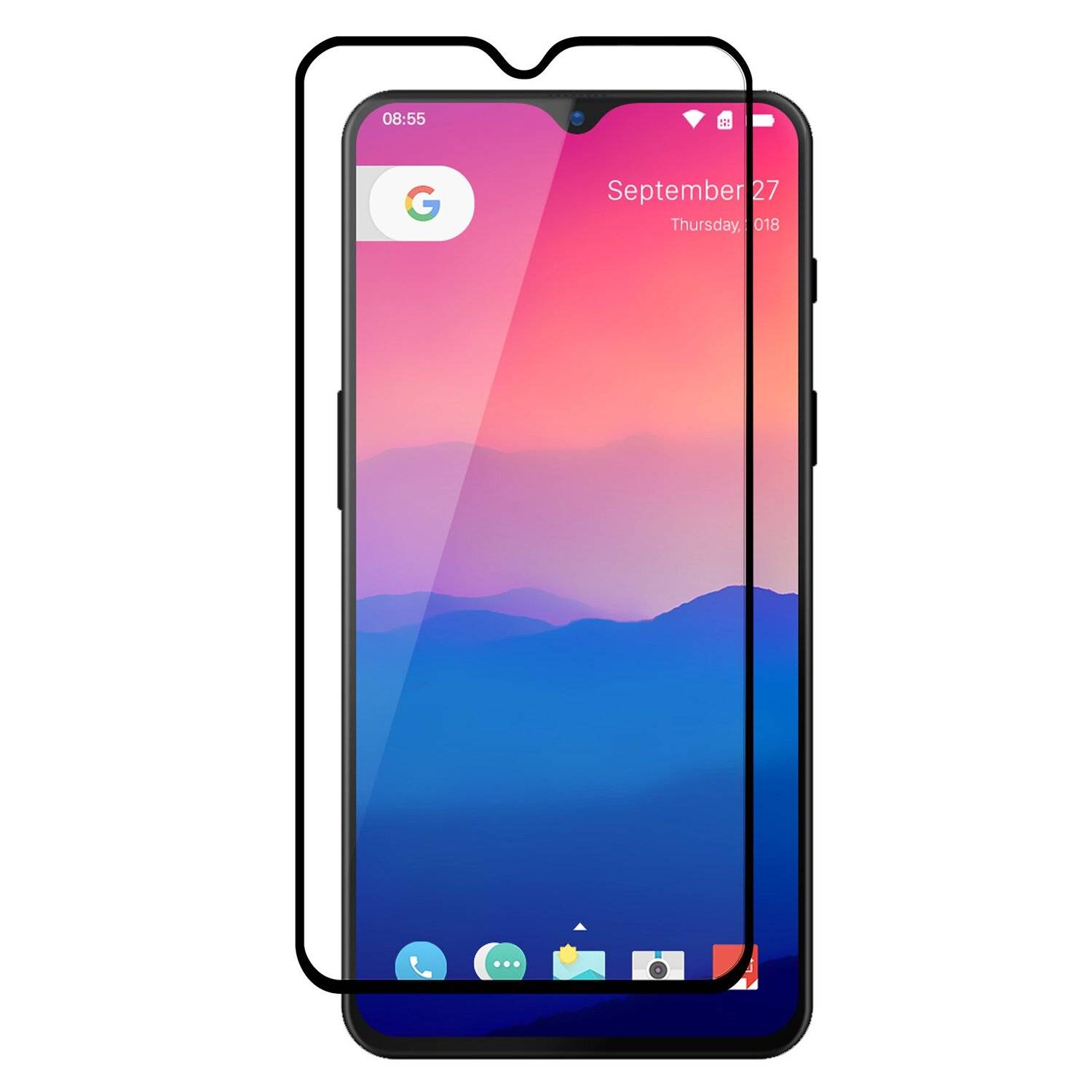 OnePlus 6T Schutzglas 5D Display 9H Tempered Schutzglas