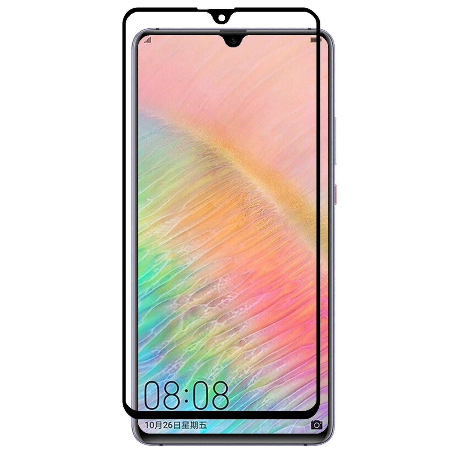 5D Schutz Glas kompatibel mit HUAWEI MATE 20X Curved Schutz Folie Vollständig Klebend und Abdeckung