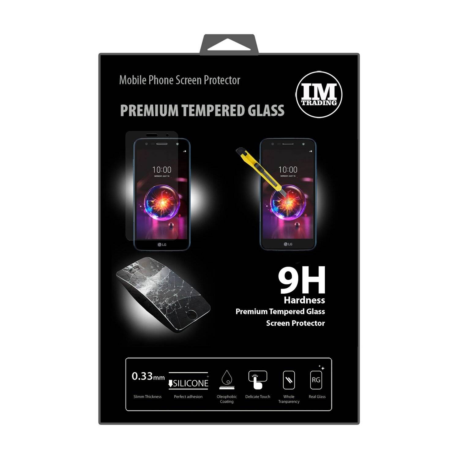 Schutzglas 9H kompatibel mit LG X POWER 3 Displayschutzfolie Schutzfolie Passgenau Glas