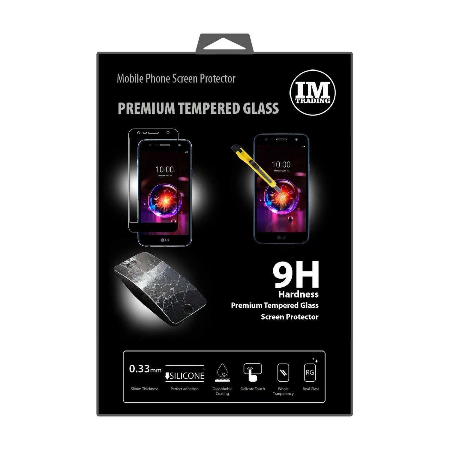 5D Schutz Glas kompatibel mit LG X POWER 3 Curved Schutz Folie Vollständig Klebend und Abdeckung