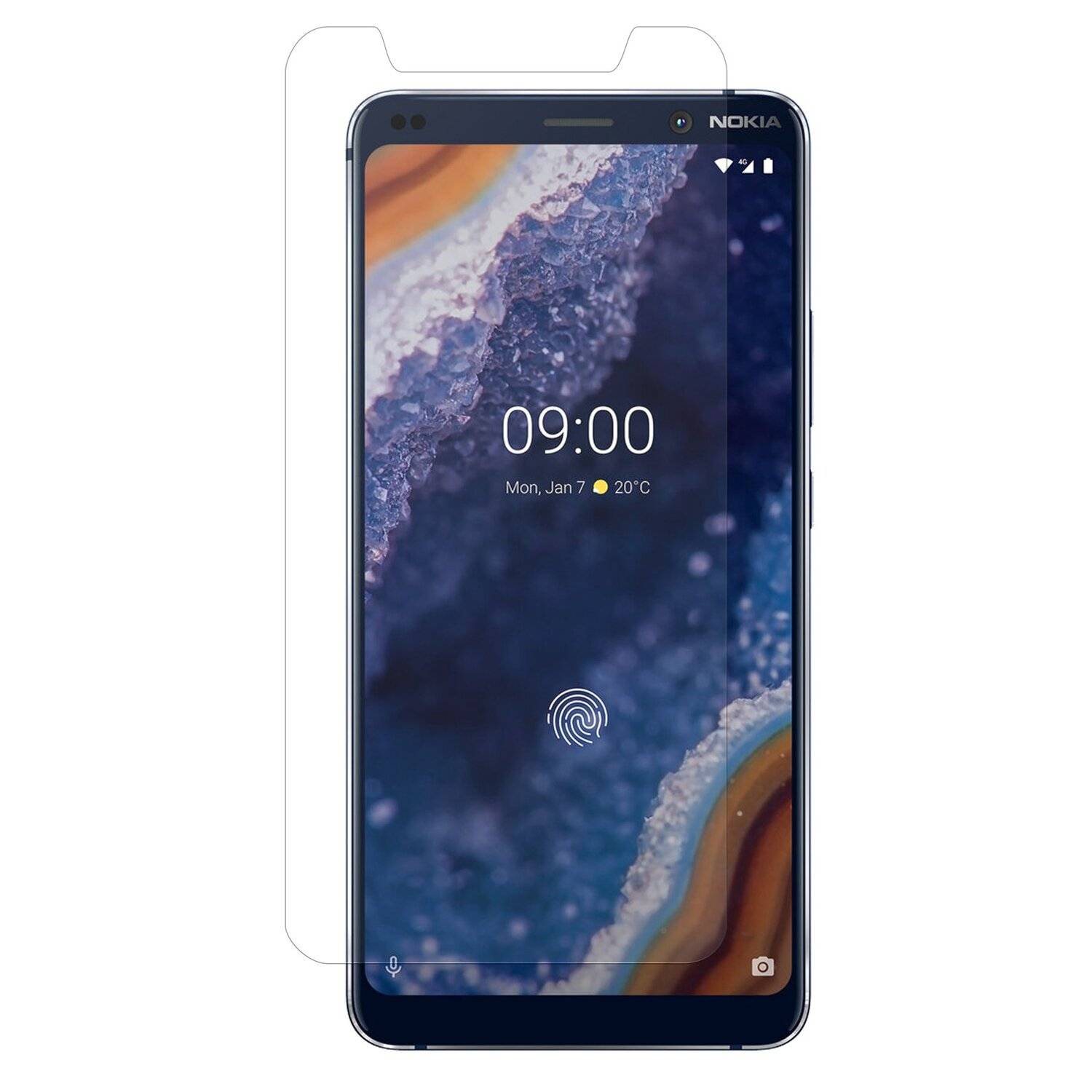 Schutzglas 9H kompatibel mit Nokia 9 PureView Displayschutzfolie Schutzfolie Passgenau Glas