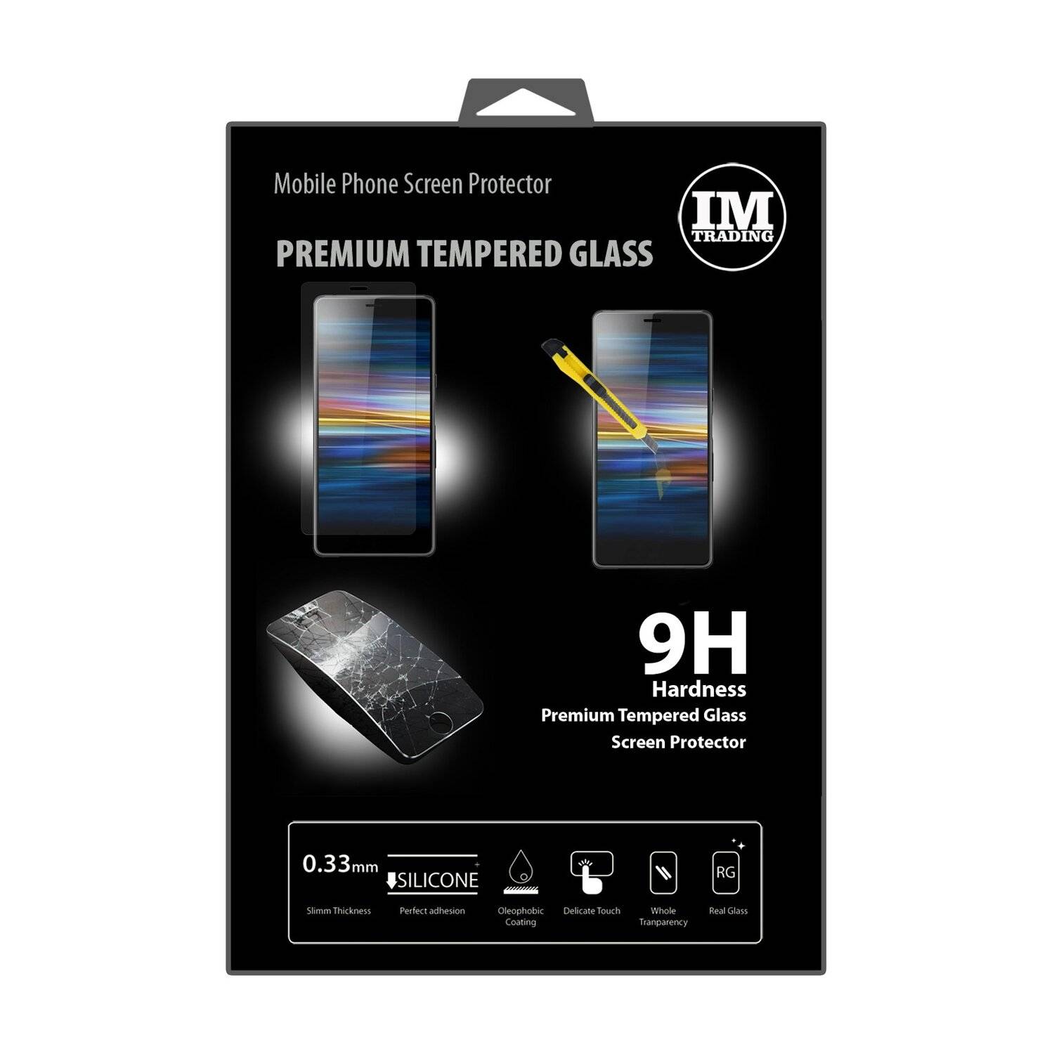Schutzglas 9H kompatibel mit SONY XPERIA L3 Displayschutzfolie Schutzfolie Passgenau Glas