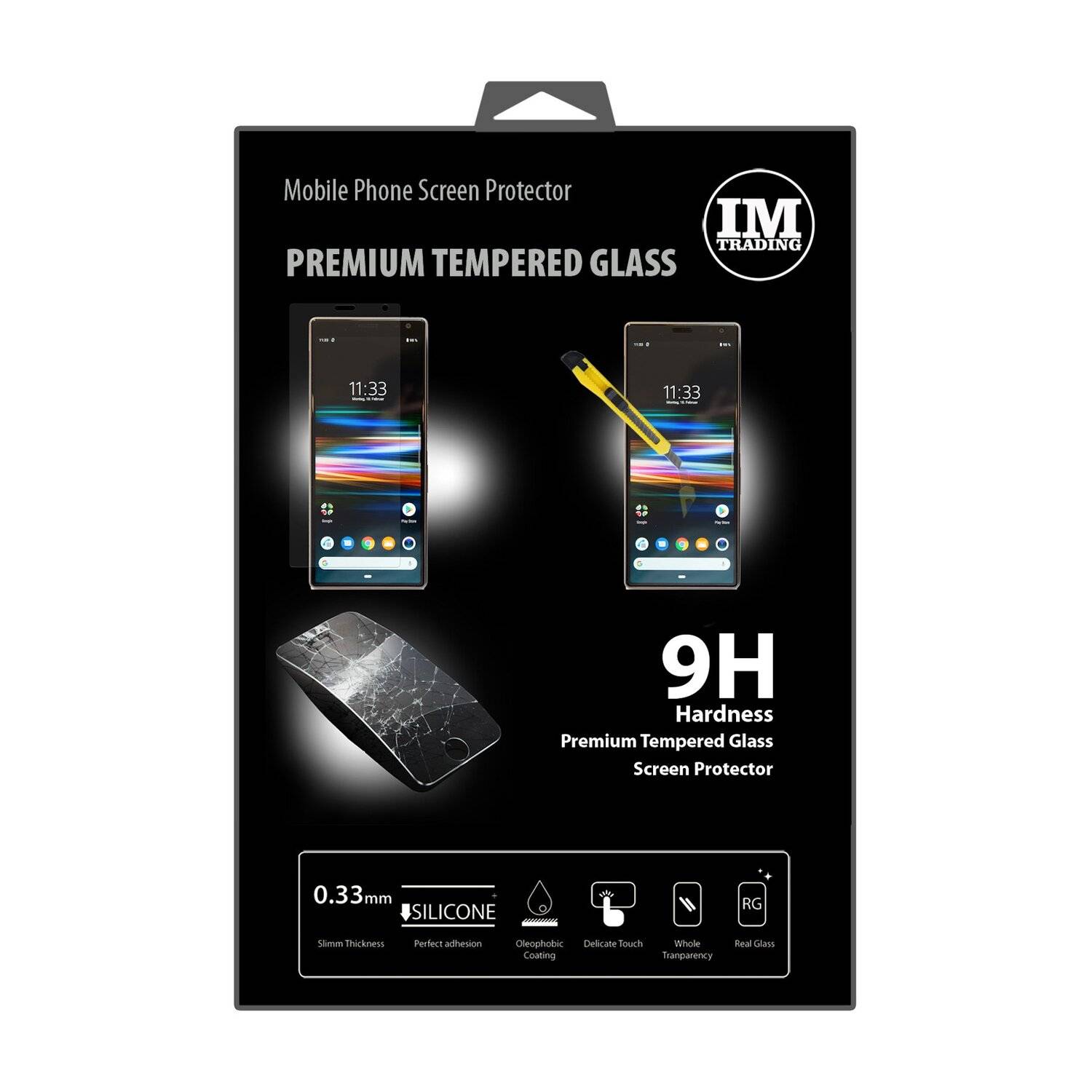 Schutzglas 9H kompatibel mit SONY XPERIA 10 PLUS Displayschutzfolie Schutzfolie Passgenau Glas