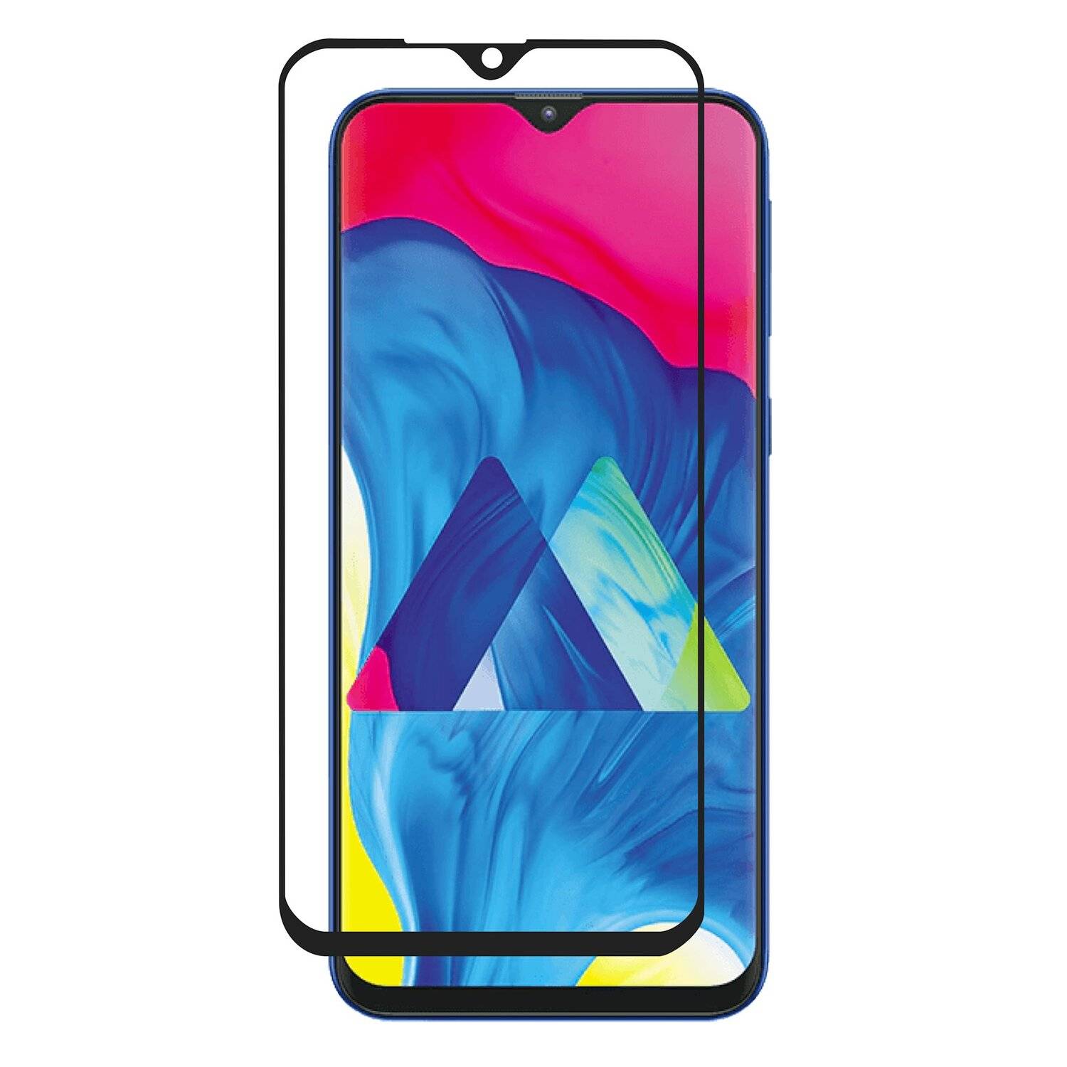 5D Schutz Glas kompatibel mit SAMSUNG GALAXY M10 (M105FD) Curved Schutz Folie Vollständig Klebend und Abdeckung