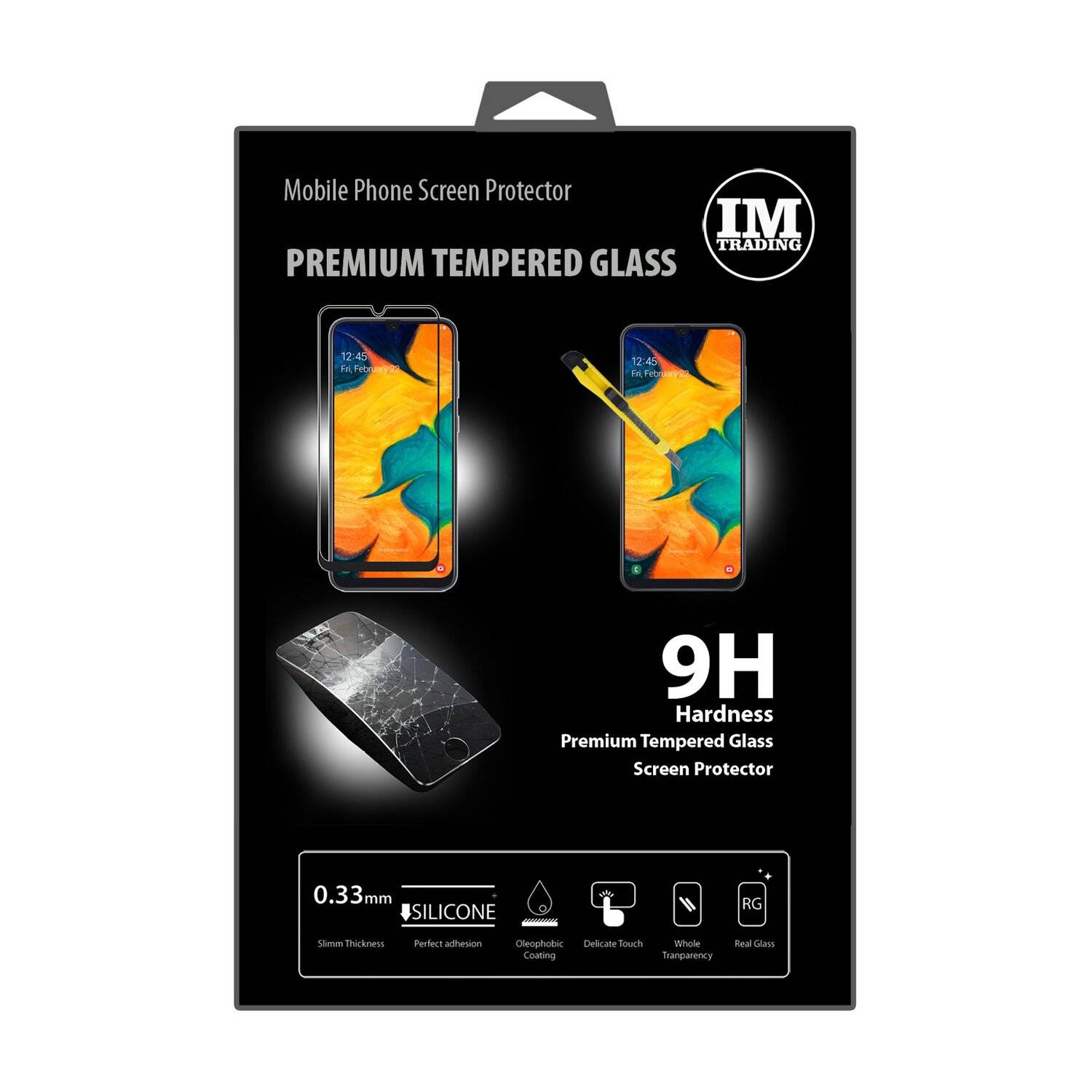 5D Schutz Glas kompatibel mit SAMSUNG GALAXY A30 (A305F) Curved Schutz Folie Vollständig Klebend und Abdeckung