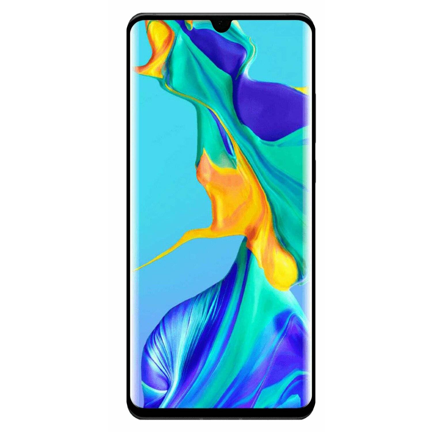5D Schutz Glas kompatibel mit HUAWEI P30 PRO Curved Schutz Folie Vollständig Klebend und Abdeckung