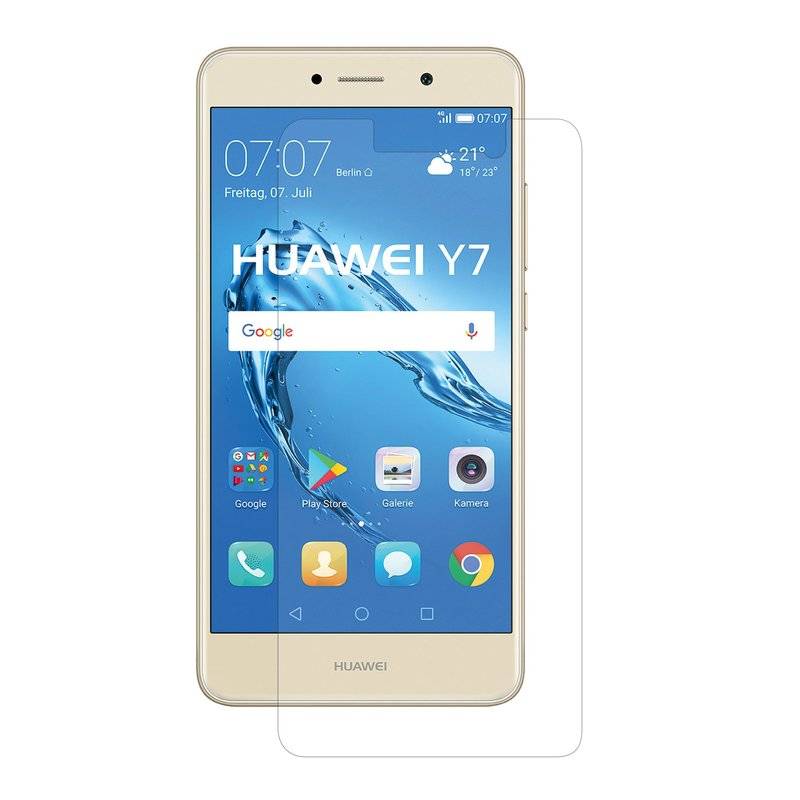 3x Huawei Y7 Handy Silikon Schutzhülle Cover Case