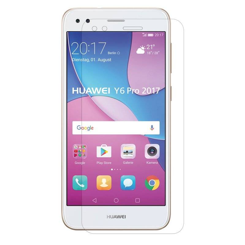 3x Huawei Y6 Pro 2017 Schutzfolie Handy Displayschutz