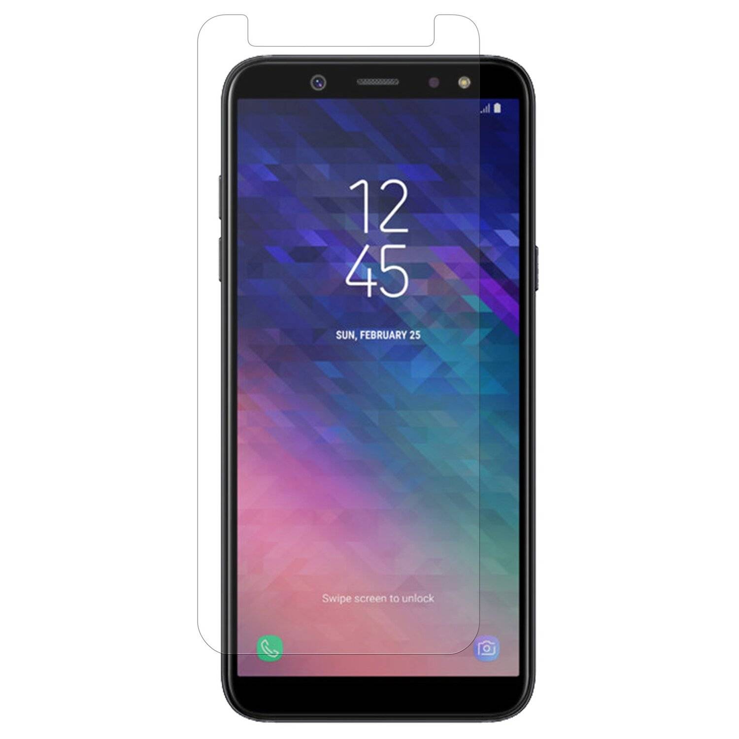 3x Samsung Galaxy A6 Plus Schutzglas Handy Schutzglasfolie 9H Display Schutzfolie