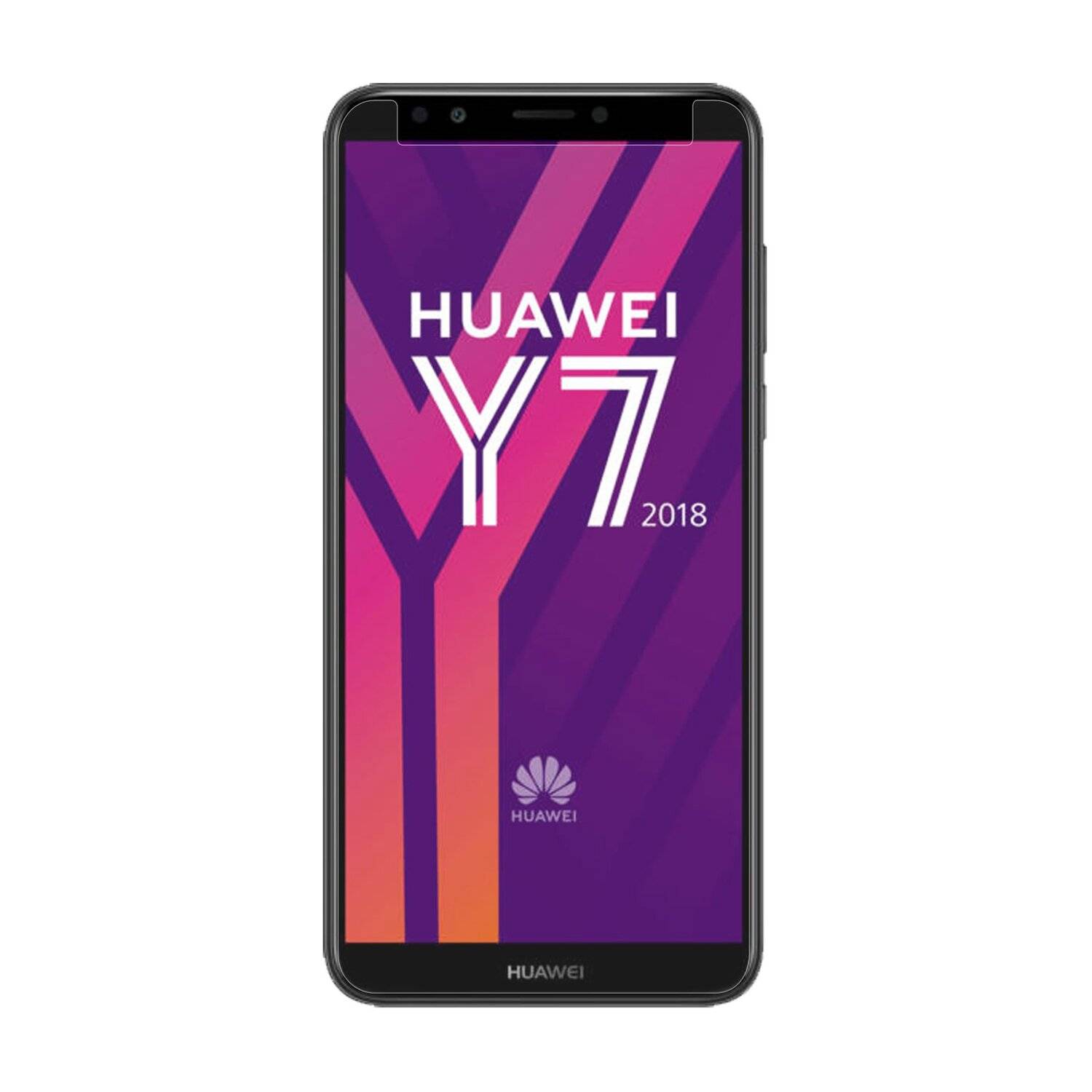 3x Huawei Y7 2018 Schutzglas Handy Schutzglasfolie 9H Display Schutzfolie