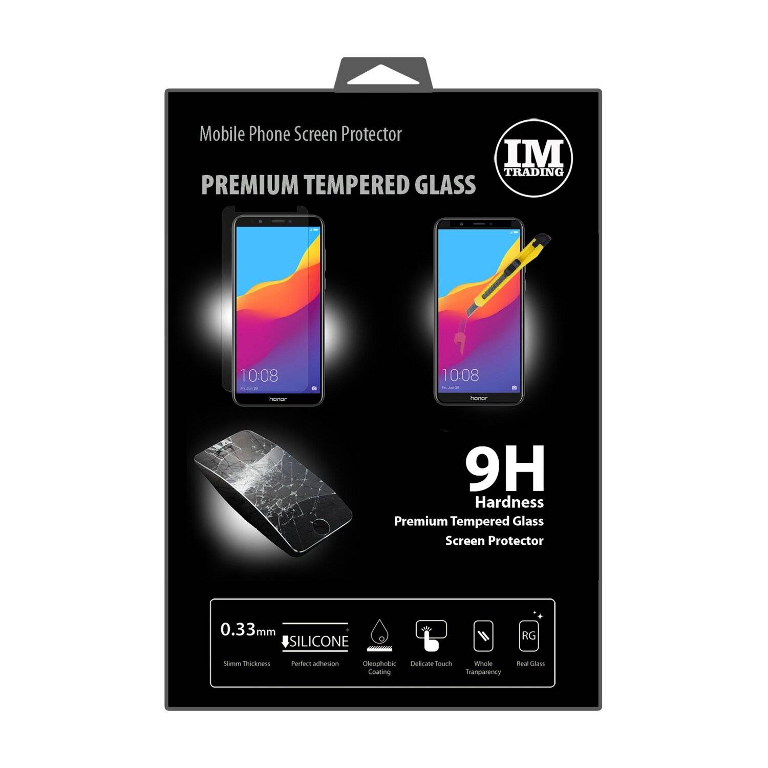 Honor 7C Pro Schutzglas Handy Schutzglasfolie 9H Display Schutzfolie