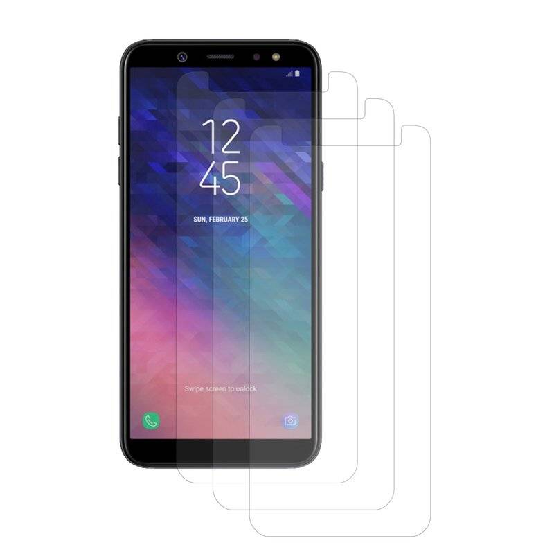 3x Samsung Galaxy A6 Plus Schutzfolie Matt Handy Displayschutz
