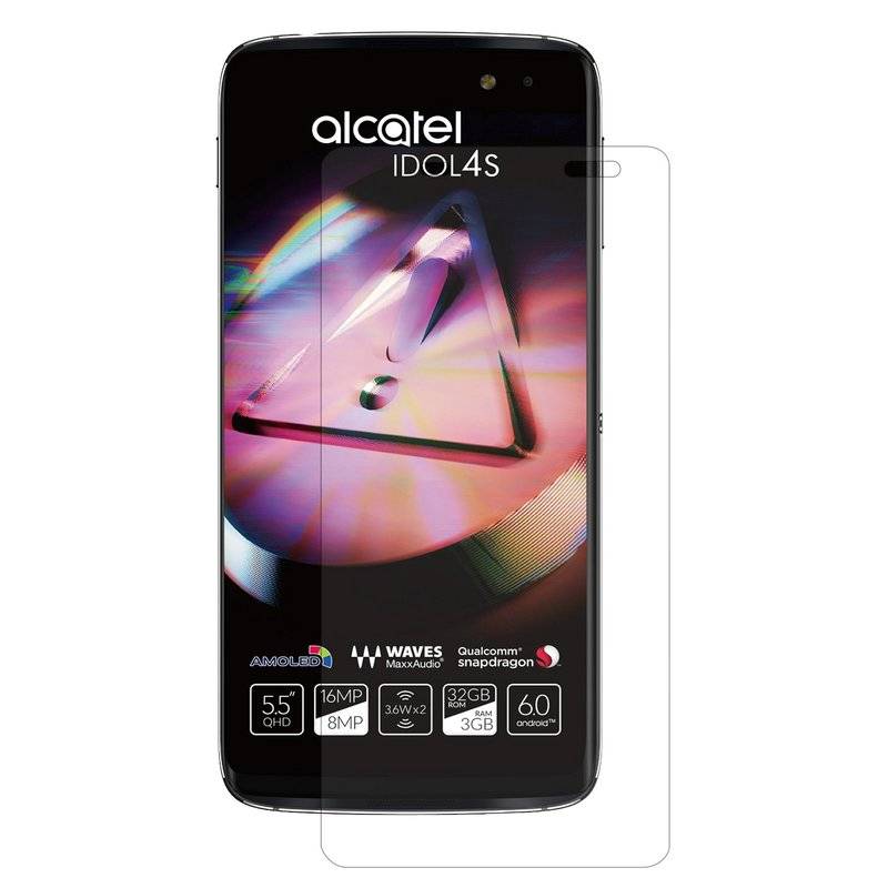 3x Alcatel Idol 4S Schutzfolie Handy Displayschutz