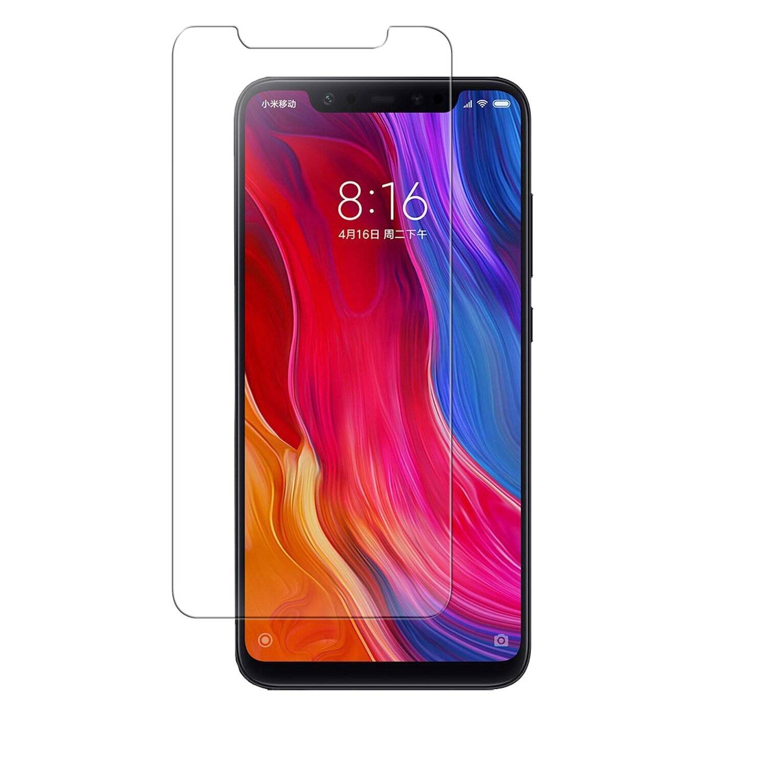 3x Xiaomi Mi 8 Schutzglas Handy Schutzglasfolie 9H Display Schutzfolie