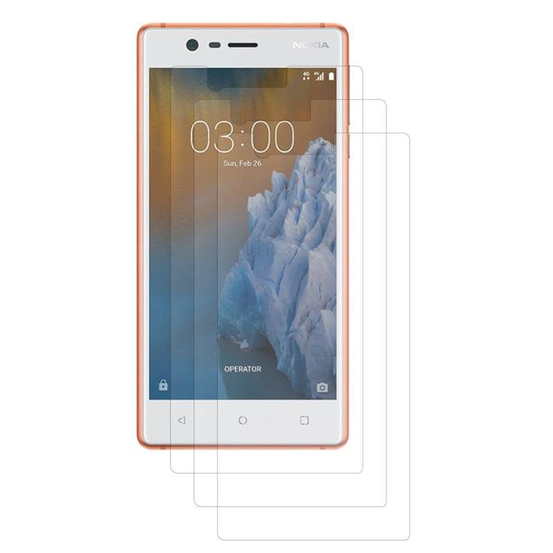 3x Nokia 3 Schutzfolie Matt Handy Displayschutz