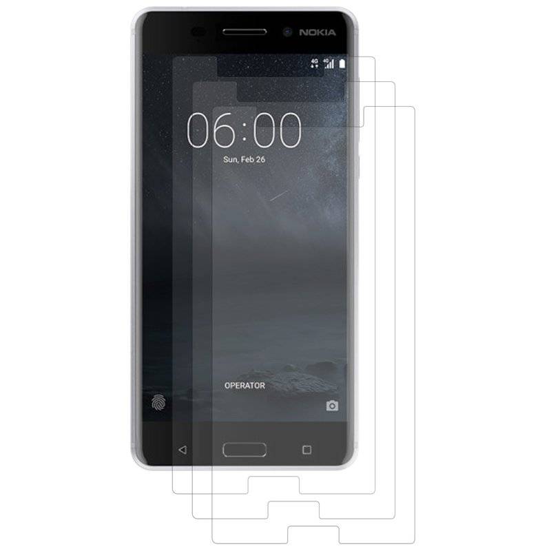 3x Nokia 6 Schutzfolie Matt Handy Displayschutz