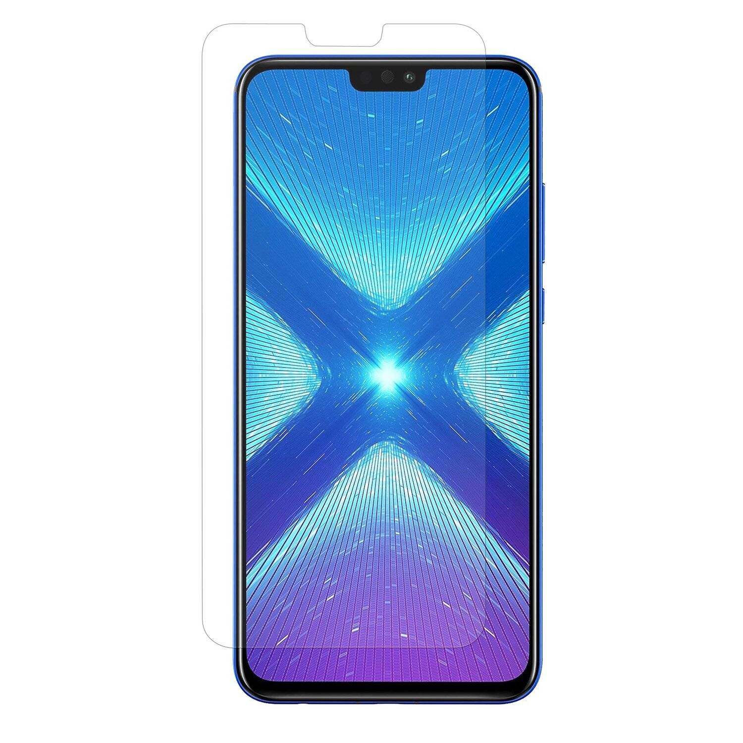 3x Honor 8X Schutzglas 9H Tempered Display Schutzglas