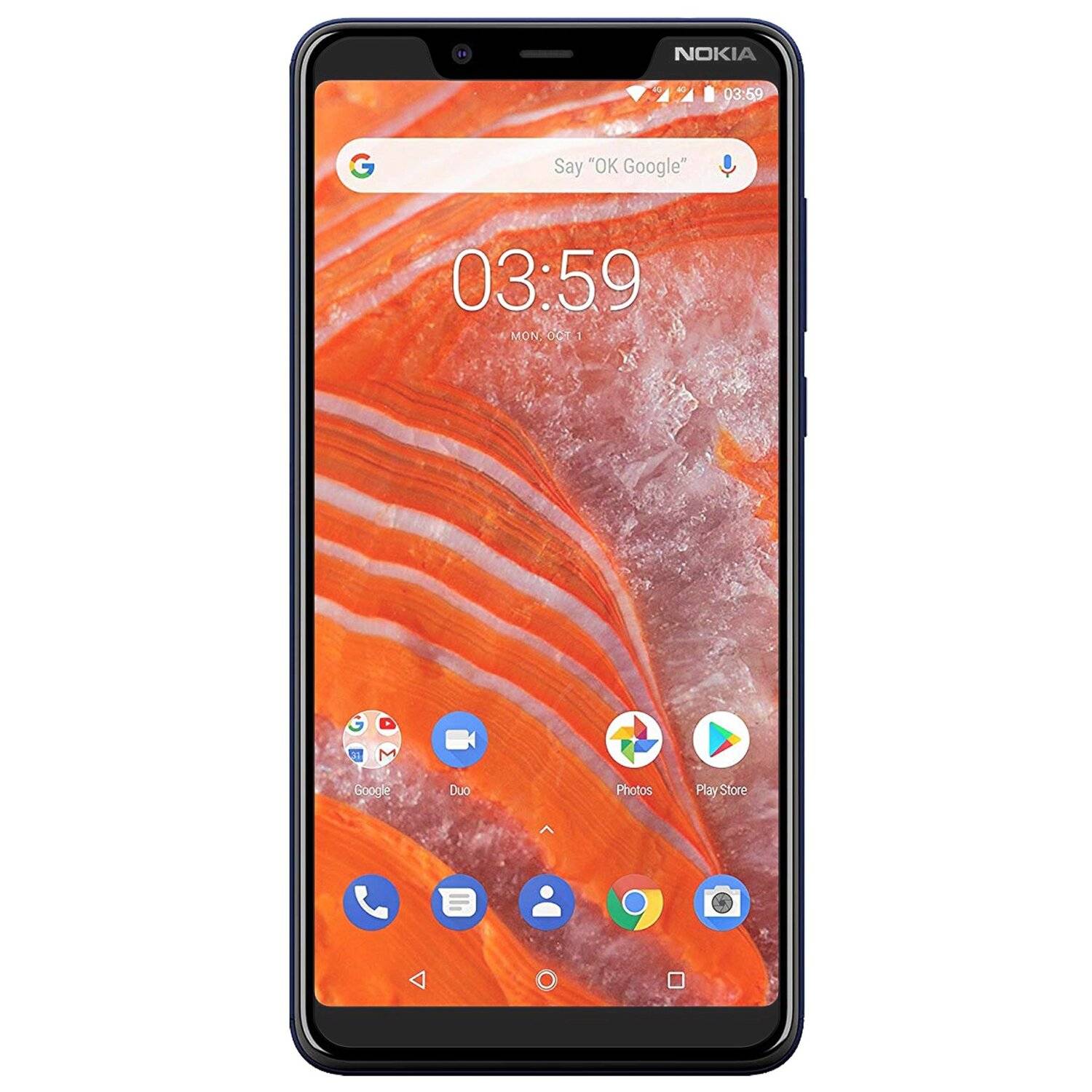3x Nokia 3.1 Plus Schutzglas 9H Display Schutzglas